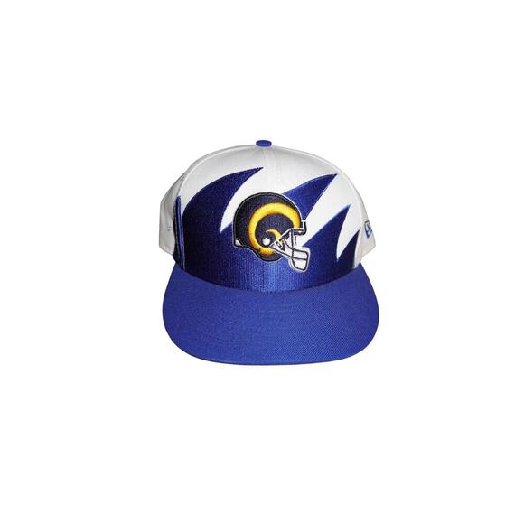 Vintage Los Angeles Rams Sharktooth Snapback Hat 90s Sports Specialties NFL Cap - Picture 2 of 9